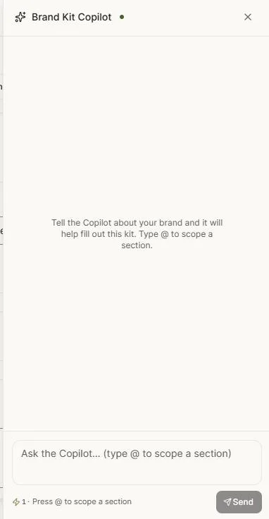 The brand kit copilot