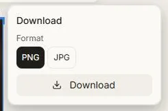 The download options