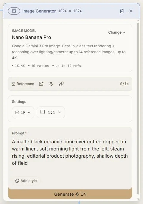 The image generator
