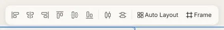 The multi-selection toolbar