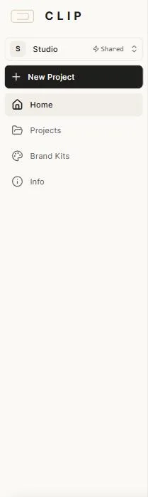 The sidebar and workspace switcher