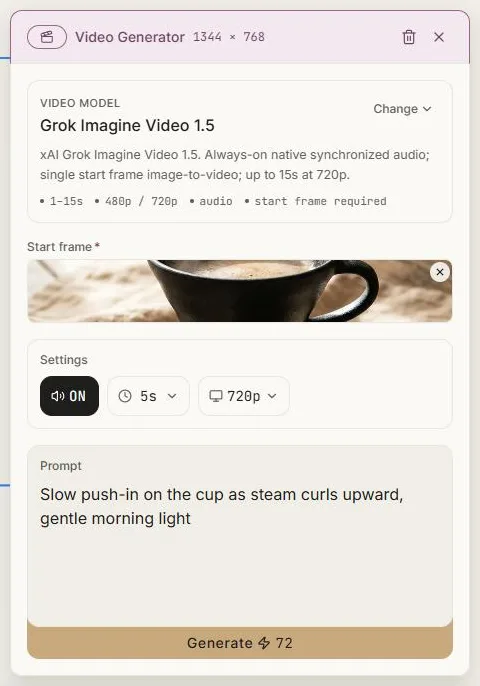 The video generator